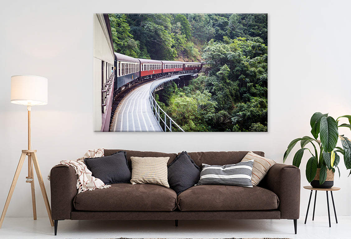Kuranda Scenic Railway Cairns Famous Attraction Wall Art Decor 100% Australian Made