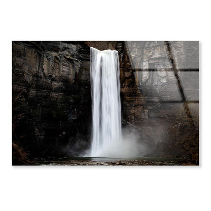 Taughannock Falls a Silky-Smooth Waterfall  Acrylic Glass Print Tempered Glass Wall Art 100% Made in Australia Ready to Hang