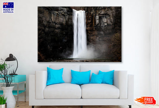 Taughannock Falls a Silky-Smooth Waterfall  Wall Art Decor 100% Australian Made - Bella Home Decor