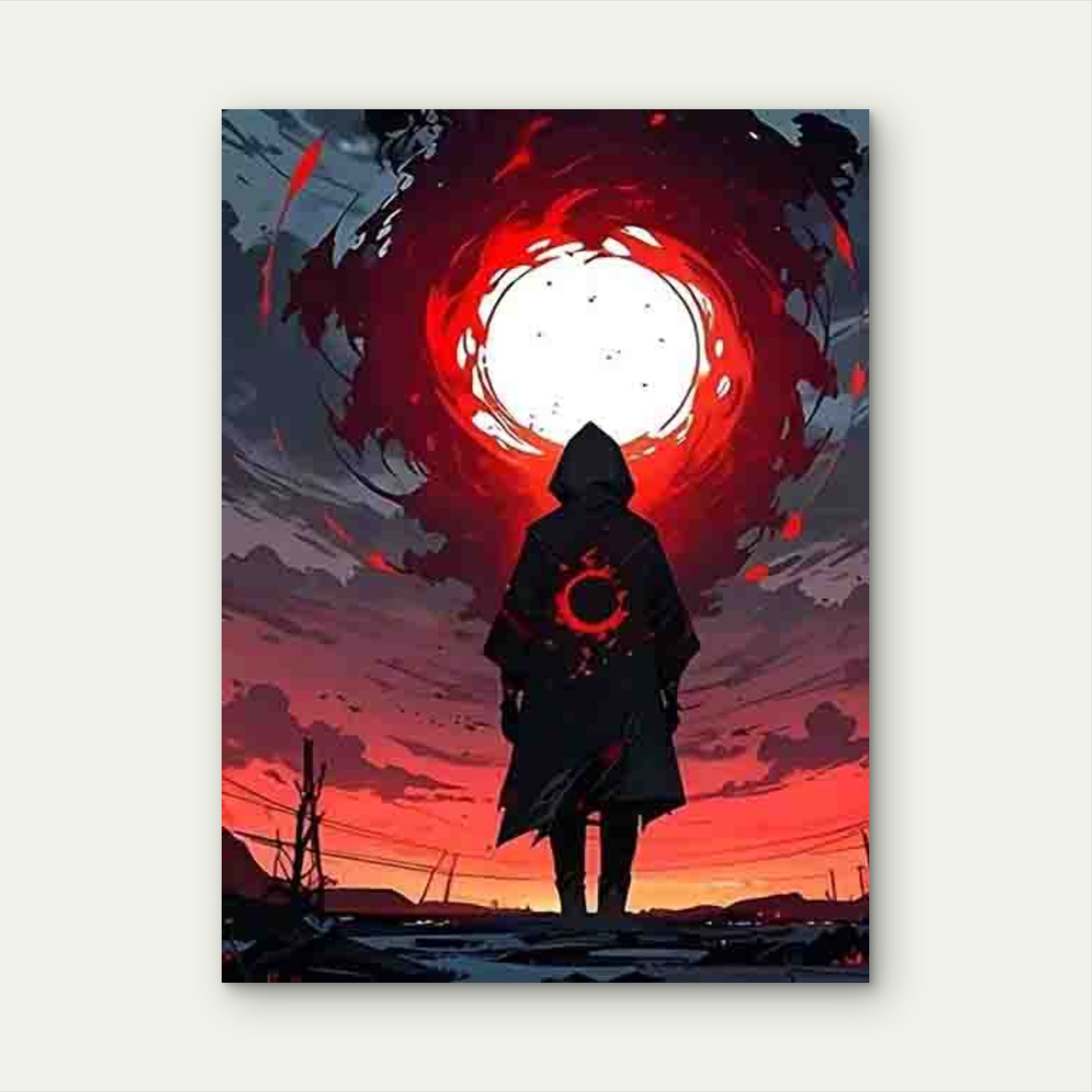 Anime Torii Gate 60x90cm Metal Print Ready to Hang - Bella Home Decor
