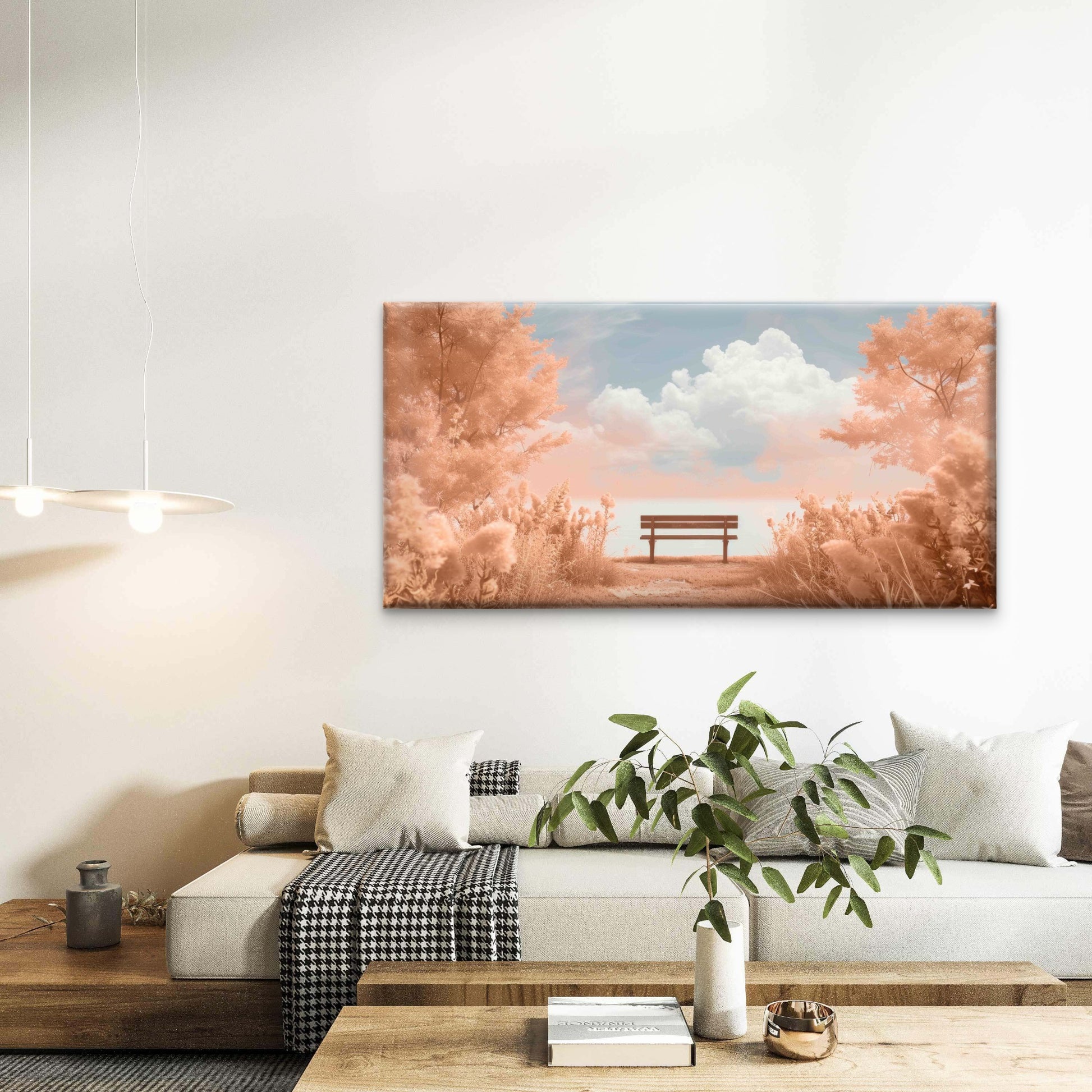 Serene Moment In A Dreamlike Wall Art Canvas Office Home Room Framed 120x60cm - Bella Home Decor