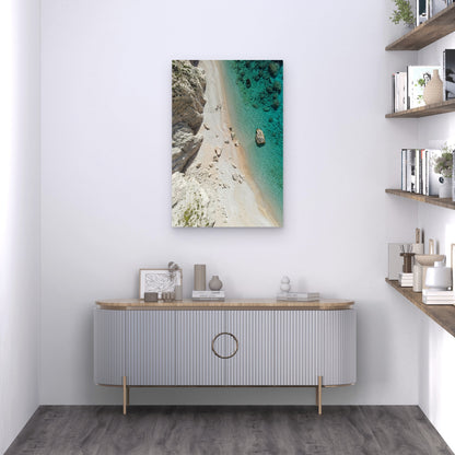 Agiofili Beach Lefkada Greece 40x60cm Metal Print Ready to Hang