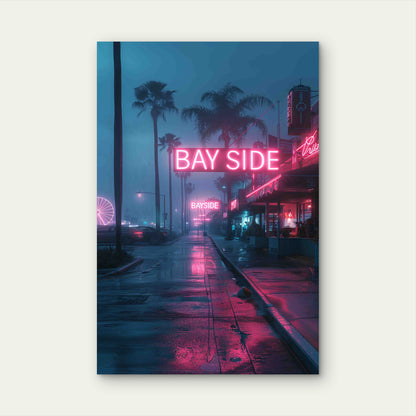 Miami Bayside 60x90cm Metal Print Ready to Hang