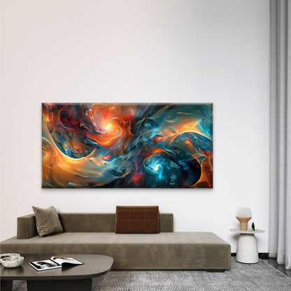 Abstract Swirling Vortex Wall Art Canvas Office Home Room Framed 120x60cm
