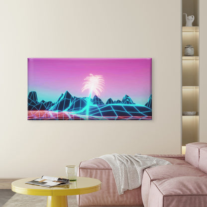Electro Music Intro Wall Art Canvas Office Home Room Framed 120x60cm - Bella Home Decor