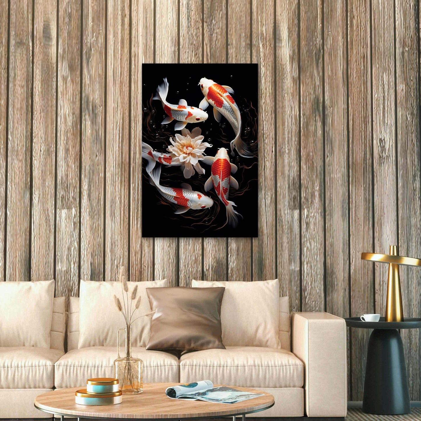Beautiful Group Fish Underwater 40x60cm Metal Print Ready to Hang
