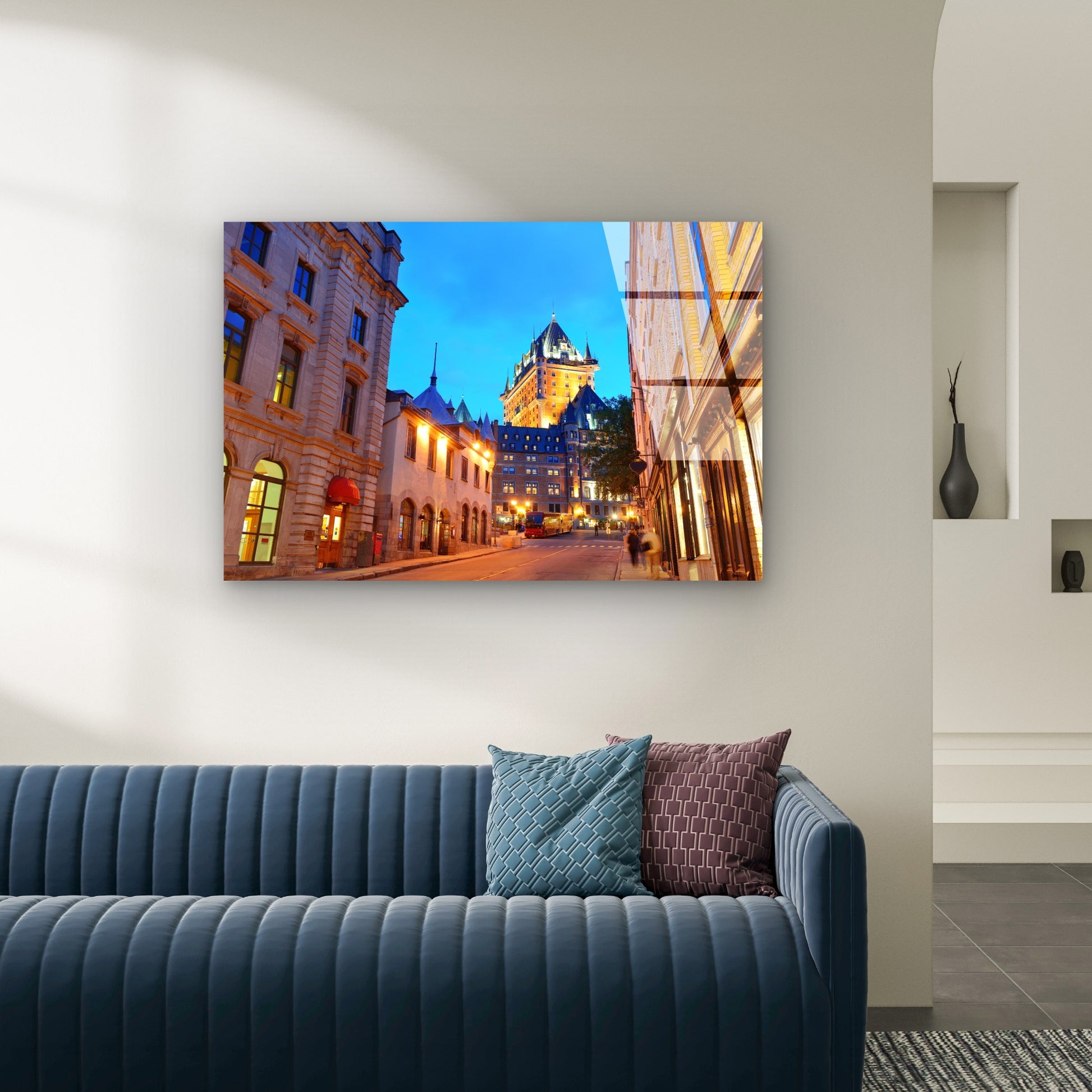 Chateau Frontenac Old Quebec City Acrylic Glass Printing Wall Art Australian Made