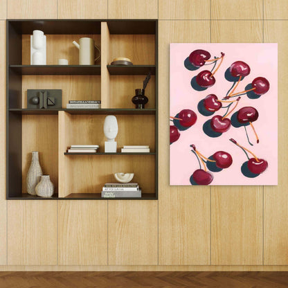 Cherry Blossom Artwork 60x90cm Metal Print Ready to Hang - Bella Home Decor