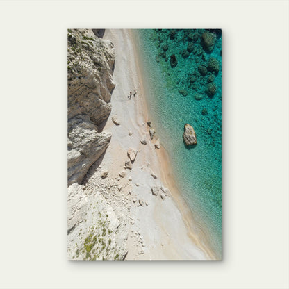 Agiofili Beach Lefkada Greece 40x60cm Metal Print Ready to Hang