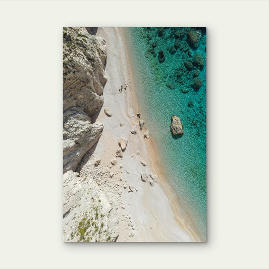 Agiofili Beach Lefkada Greece 40x60cm Metal Print Ready to Hang