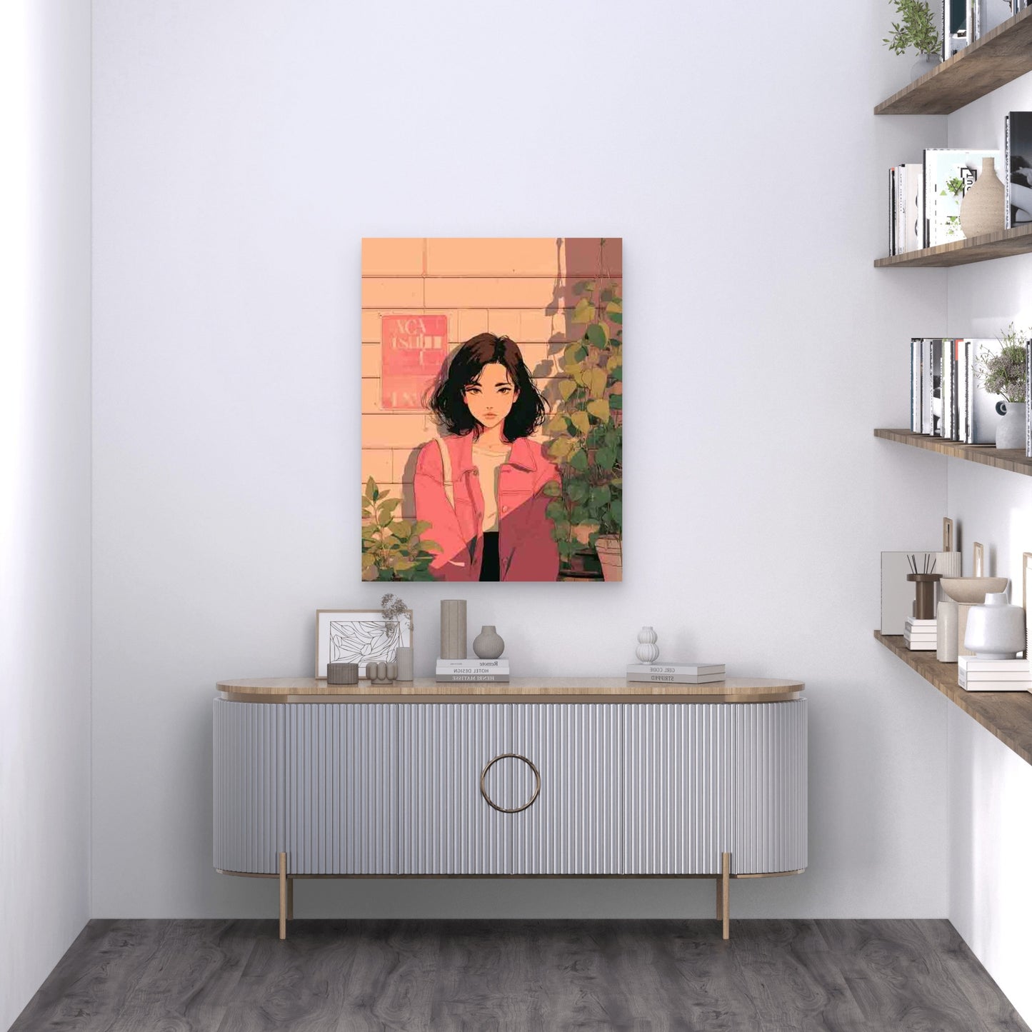 What If Everything Goes Well Pink Metal Print Ready to Hang