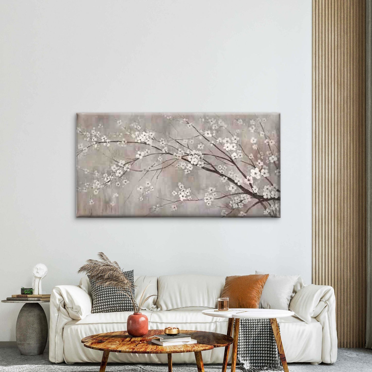 Cherry Blossoms in Spring Wall Art Canvas Office Home Room Framed 120x60cm