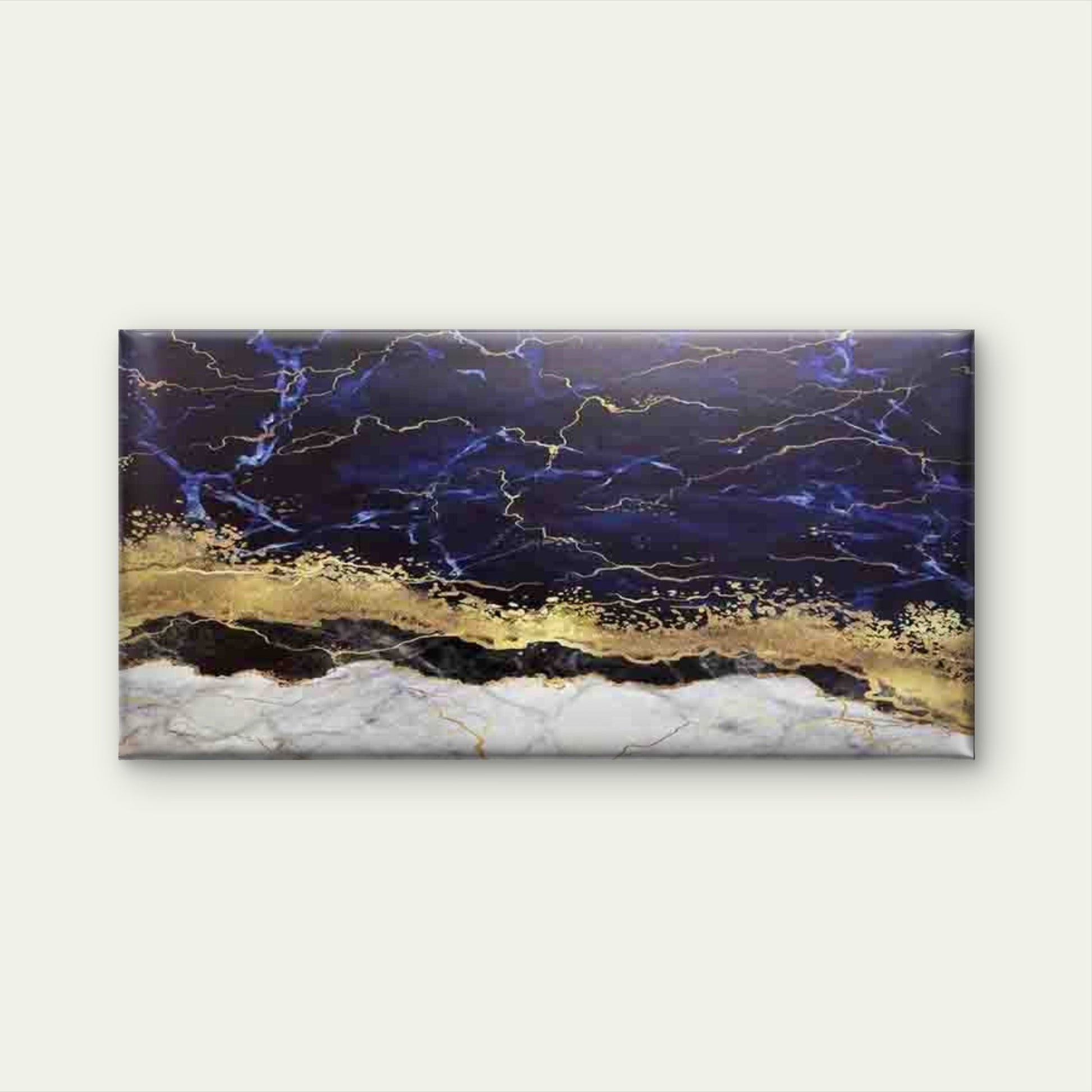 Abstract Golden Black White Wall Art Canvas Office Home Room Framed 120x60cm - Bella Home Decor