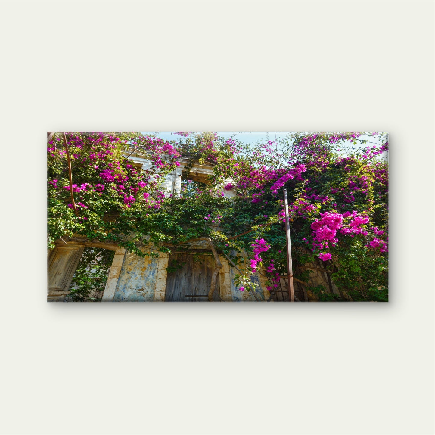 Nature Reclaims The Old Wall Art Canvas Office Home Room Framed 120x60cm