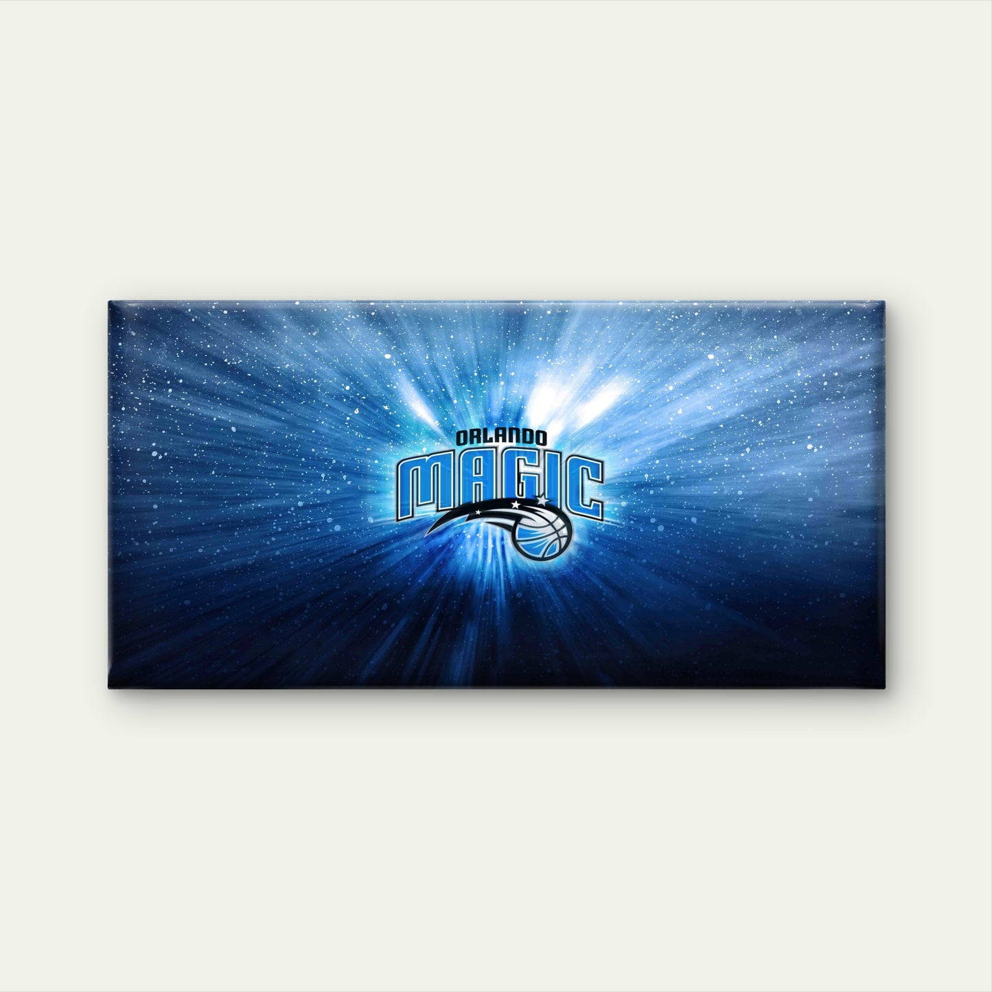 Cosmic Blue Basketball Wall Art Canvas Office Home Room Framed 120x60cm