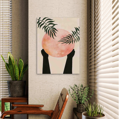 Artwork Featuring Hands 60x90cm Metal Print Ready to Hang