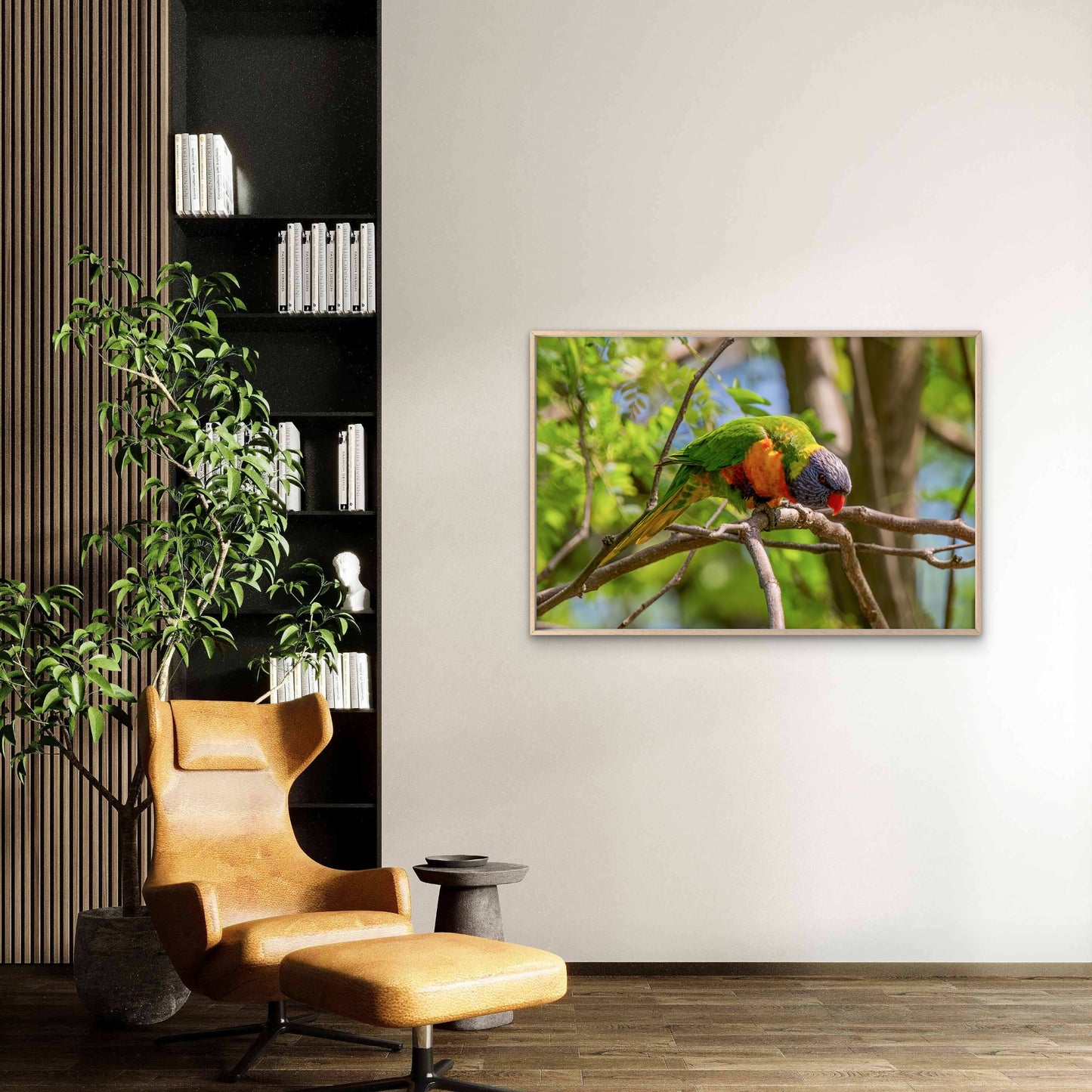 Vital Active Pollinator Rainbow Lorikeet Intact Forest Canopy Australia Wall Art Decor 100% Australian Made