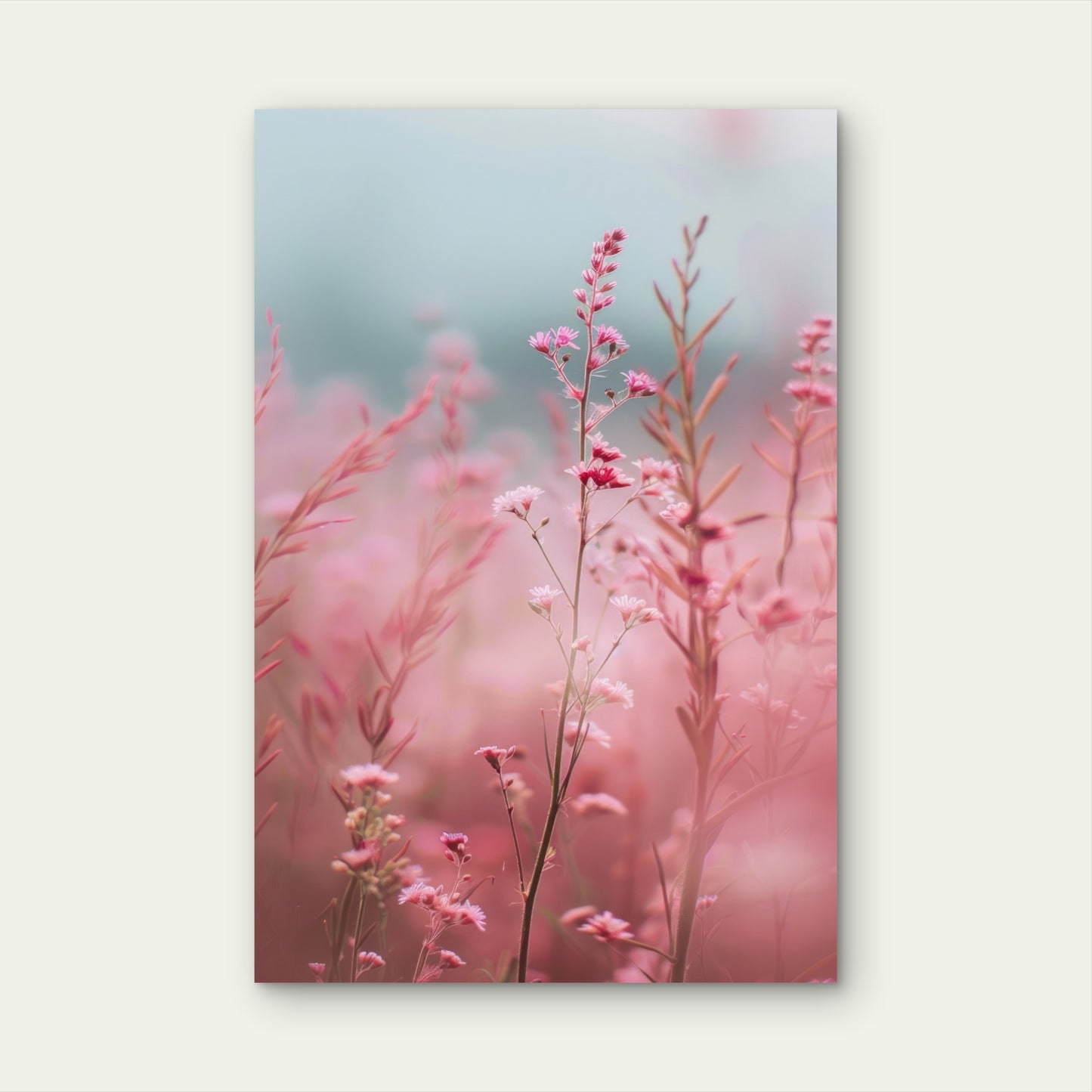 Heuchera (Coral Bells) with Colorful Foliage 40x60cm Metal Print Ready to Hang