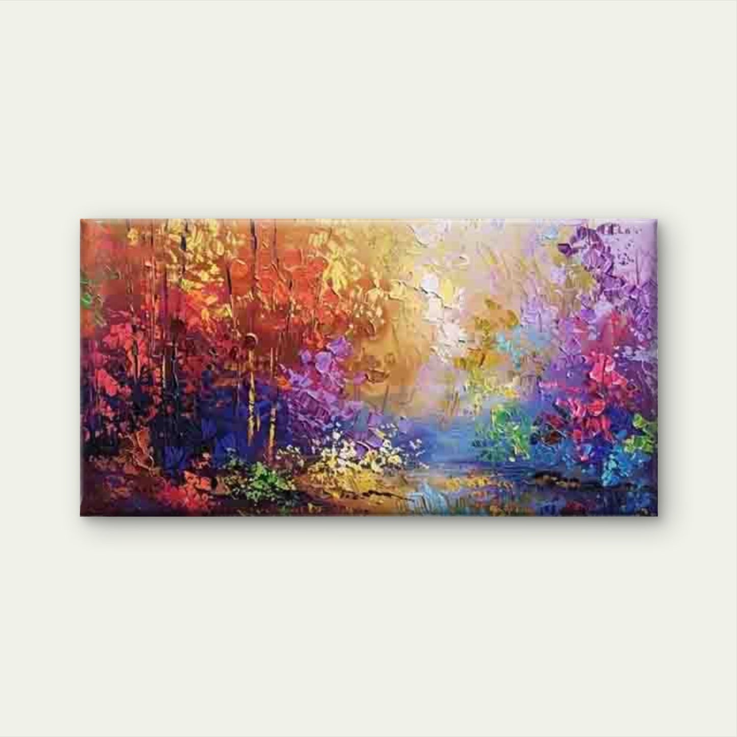 Colorful Autumn Colors Wall Art Canvas Office Home Room Framed 120x60cm