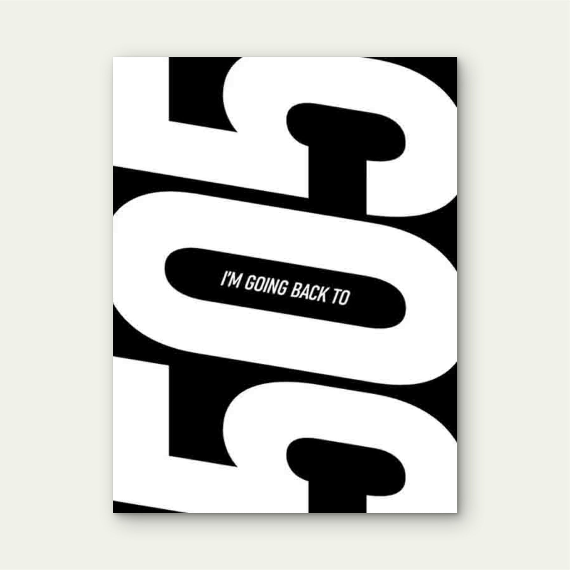 Bold Typography Art in a Modern Retro Style 40x60cm Metal Print Ready to Hang - Bella Home Decor
