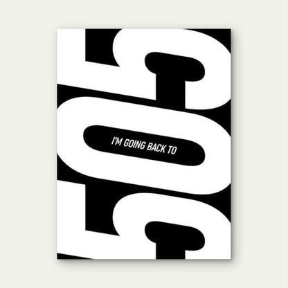 Bold Typography Art in a Modern Retro Style 40x60cm Metal Print Ready to Hang - Bella Home Decor