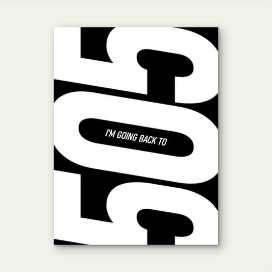 Bold Typography Art in a Modern Retro Style 40x60cm Metal Print Ready to Hang