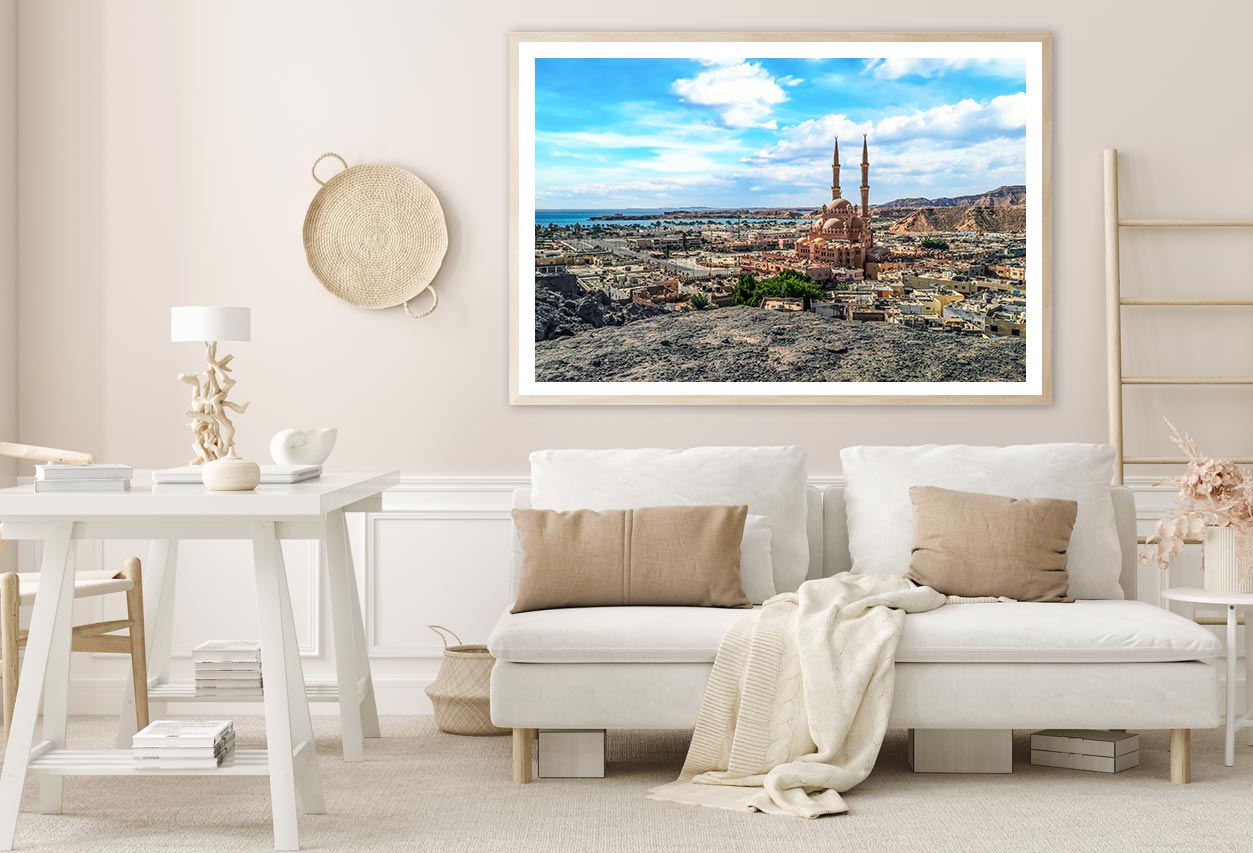 Egyptian Tourist Town & Red Sea Home Decor Premium Quality Poster Print Choose Your Sizes