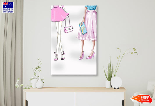 Modern Pink Ladies Fashion Art Wall Art Limited Edition High Quality Print