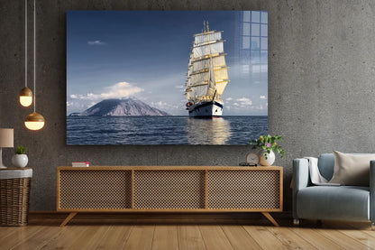 Sail Ship Ocean View UV Direct Aluminum Print Australian Made Quality