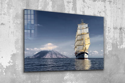 Sail Ship Ocean View UV Direct Aluminum Print Australian Made Quality