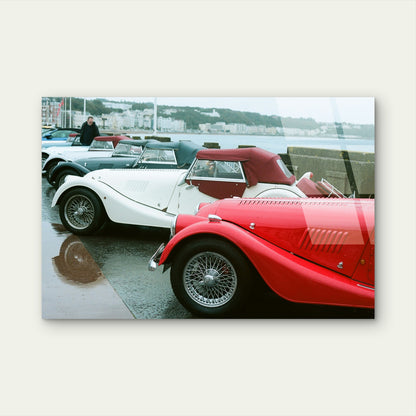 Classic Morgan Sports Car Vintage Retro Acrylic Glass Printing Wall Art Australian Made Quality