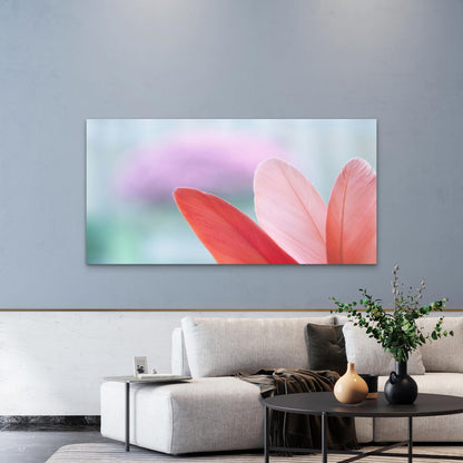 Soft Pink Feather Dreams Wall Art Canvas Office Home Room Framed 120x60cm
