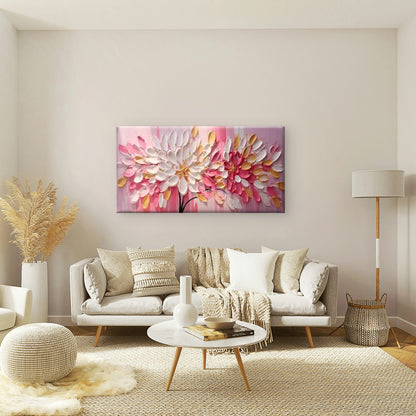 Minimalist Abstract Floral Wall Art Canvas Office Home Room Framed 120x60cm - Bella Home Decor