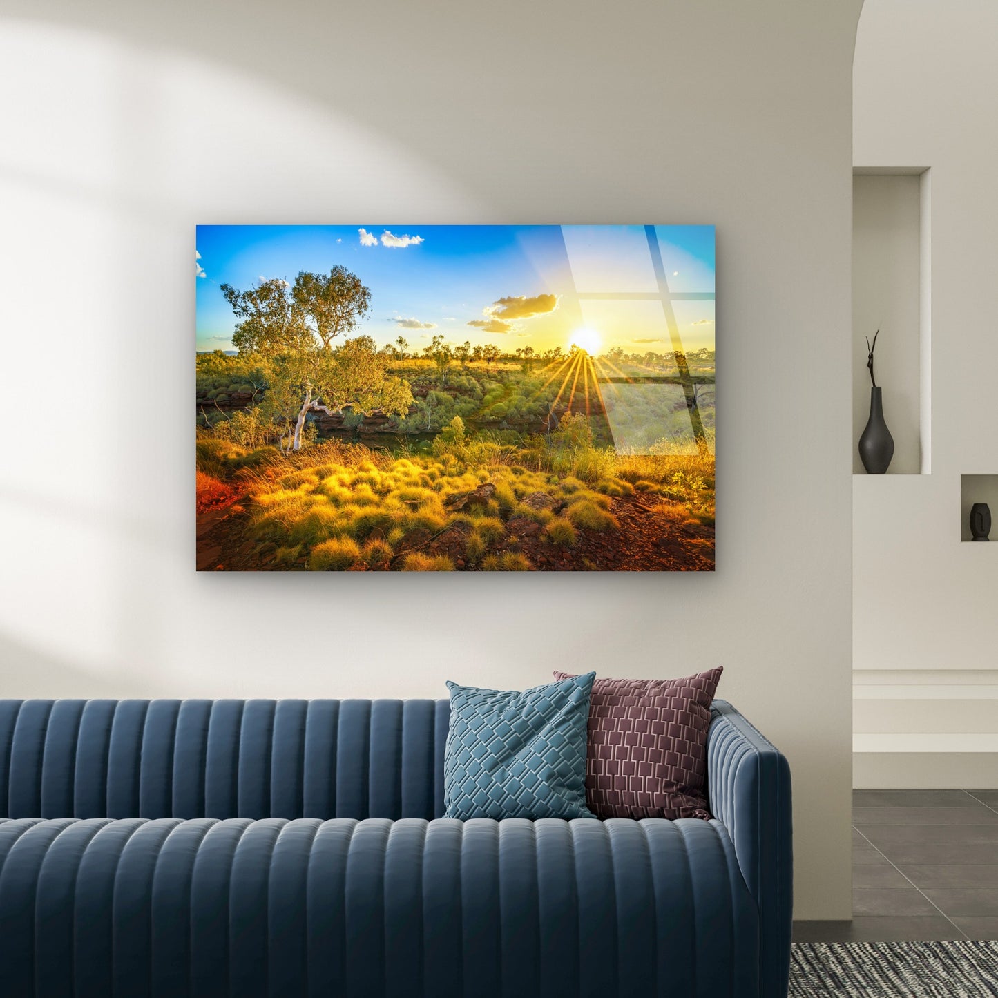 Pilbara Gorge Sunrise Western Australia Acrylic Glass Printing Wall Art Australian Made Quality