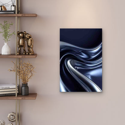 Liquid Metal Flow Designs Metal Print Ready to Hang