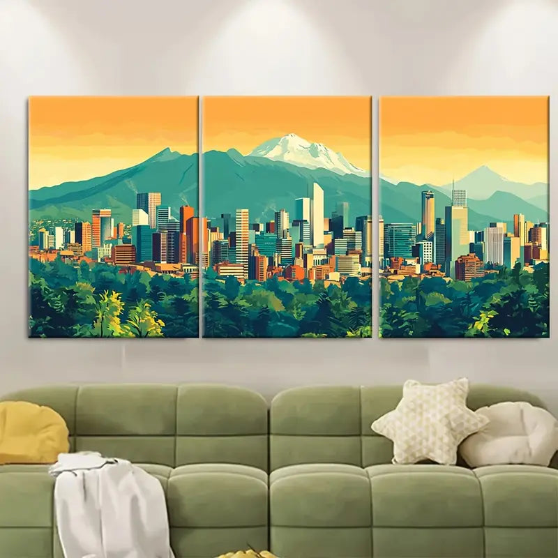 3pcs Bogota Colombia Travel Poster Metal Print Ready to Hang Art - Bella Home Decor