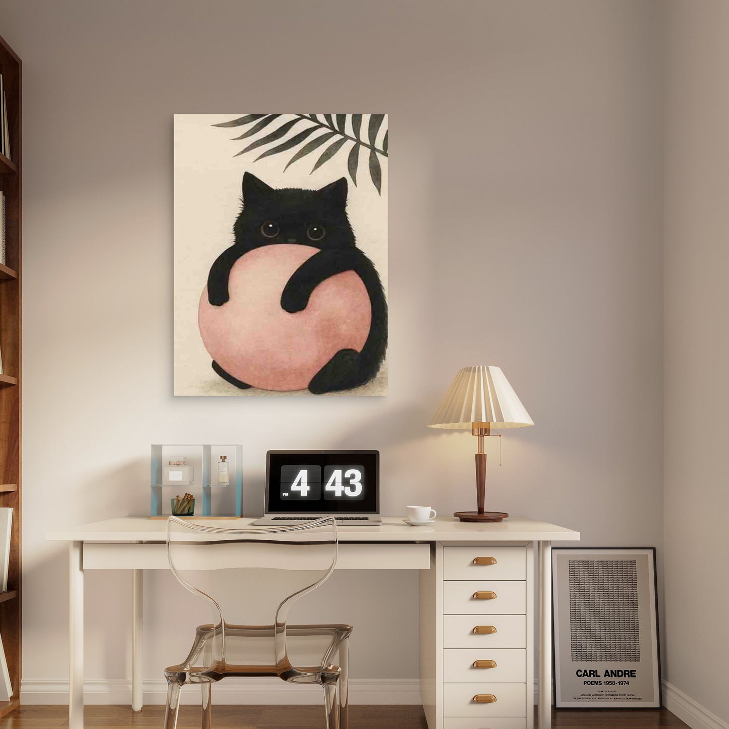 Featuring a Mountain Cat 60x90cm Metal Print Ready to Hang - Bella Home Decor