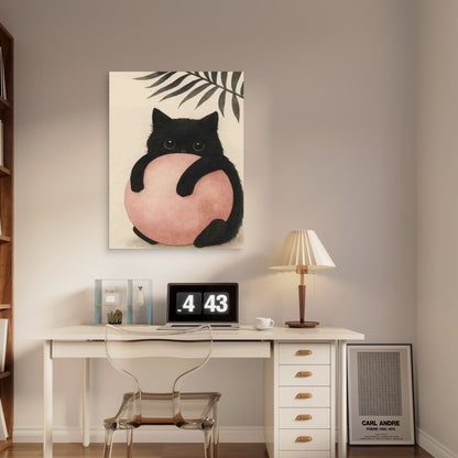 Featuring a Mountain Cat 60x90cm Metal Print Ready to Hang - Bella Home Decor