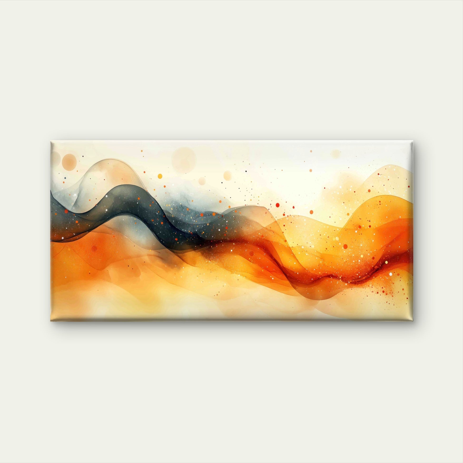 Abstract Colorful Wave Design Wall Art Canvas Office Home Room Framed 120x60cm - Bella Home Decor