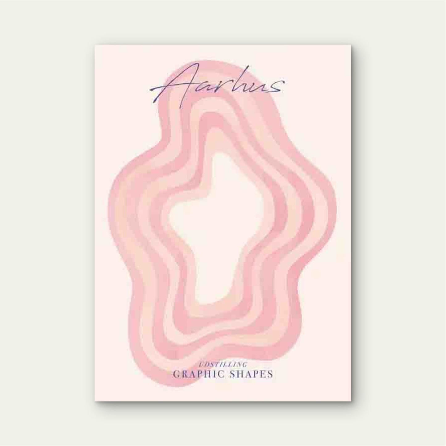 Retro Abstract Pink Wave Metal Print Ready to Hang - Bella Home Decor