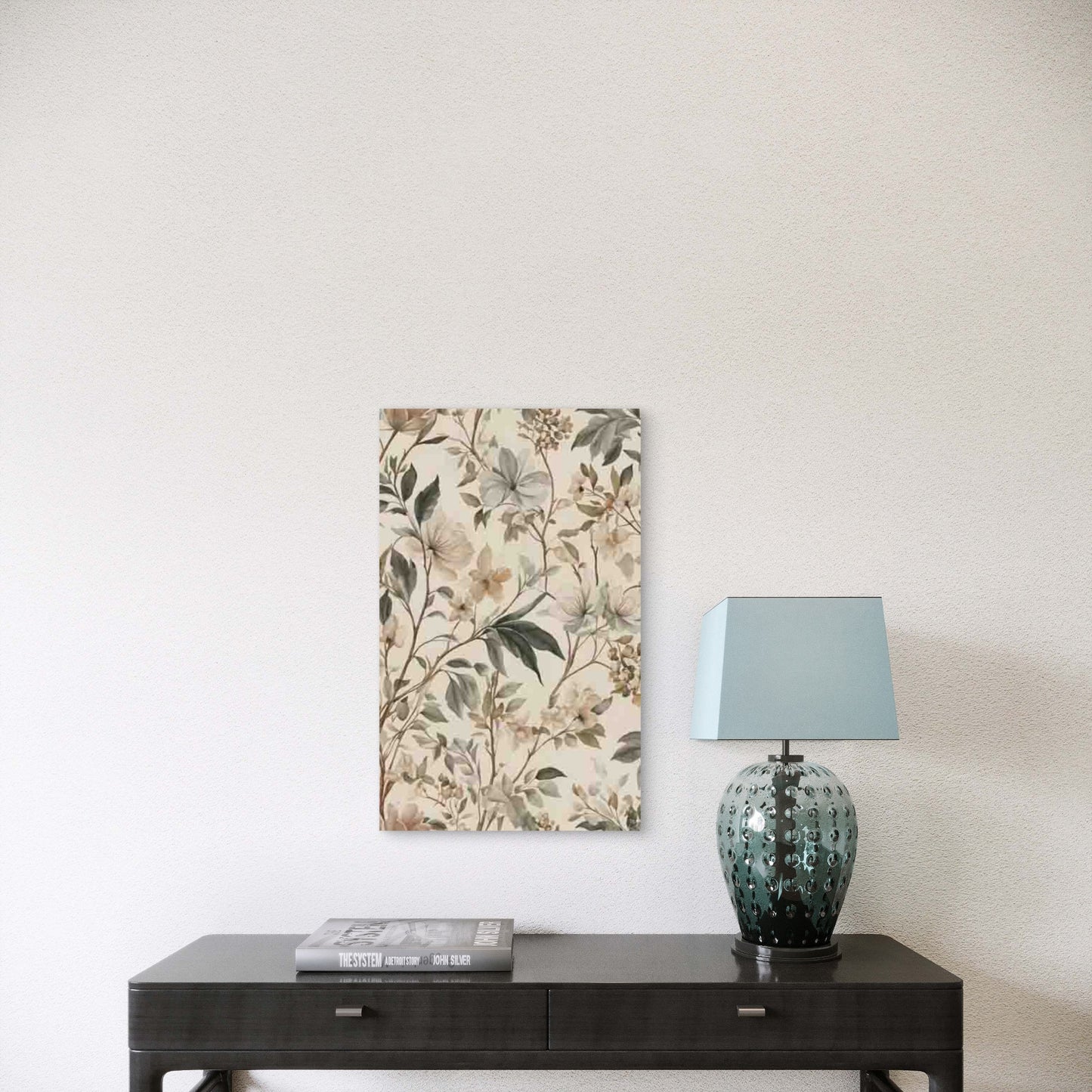 Floral Botanical Pattern 60x90cm Metal Print Ready to Hang