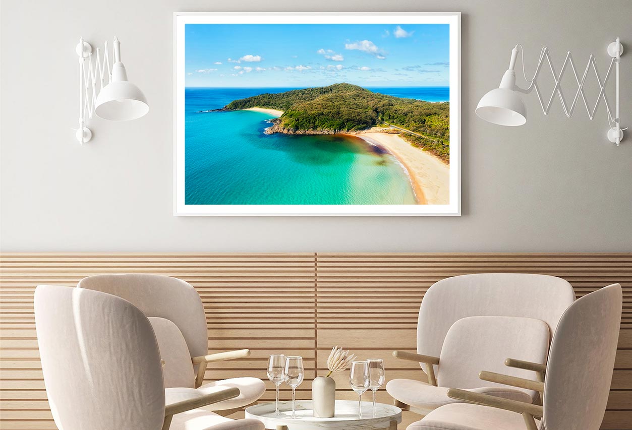 Elisabeth Beach With Forest & Sea Home Decor Premium Quality Poster Print Choose Your Sizes