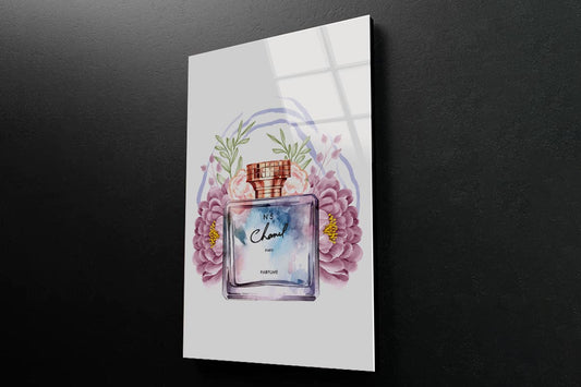 Blue Purple Perfume 3D Design Acrylic Glass Print Tempered Glass Wall Art 100% Made in Australia Ready to Hang