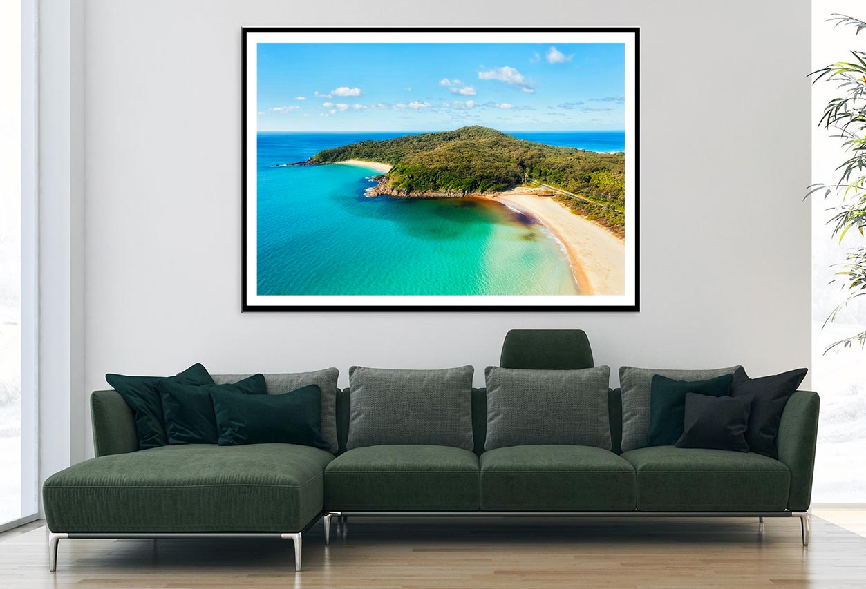 Elisabeth Beach With Forest & Sea Home Decor Premium Quality Poster Print Choose Your Sizes