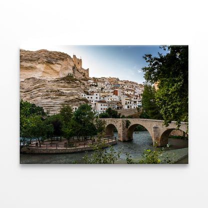 Bridge Over Júcar River, Alcalá Wall Art Decor 100% Australian Made