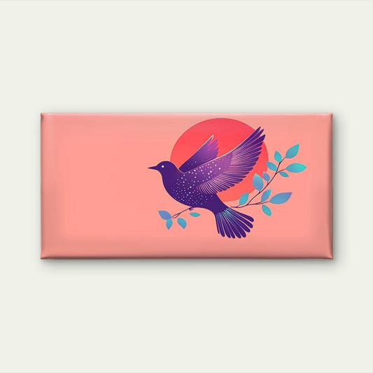 Abstract Bird & Leaf Wall Art Canvas Office Home Room Framed 120x60cm