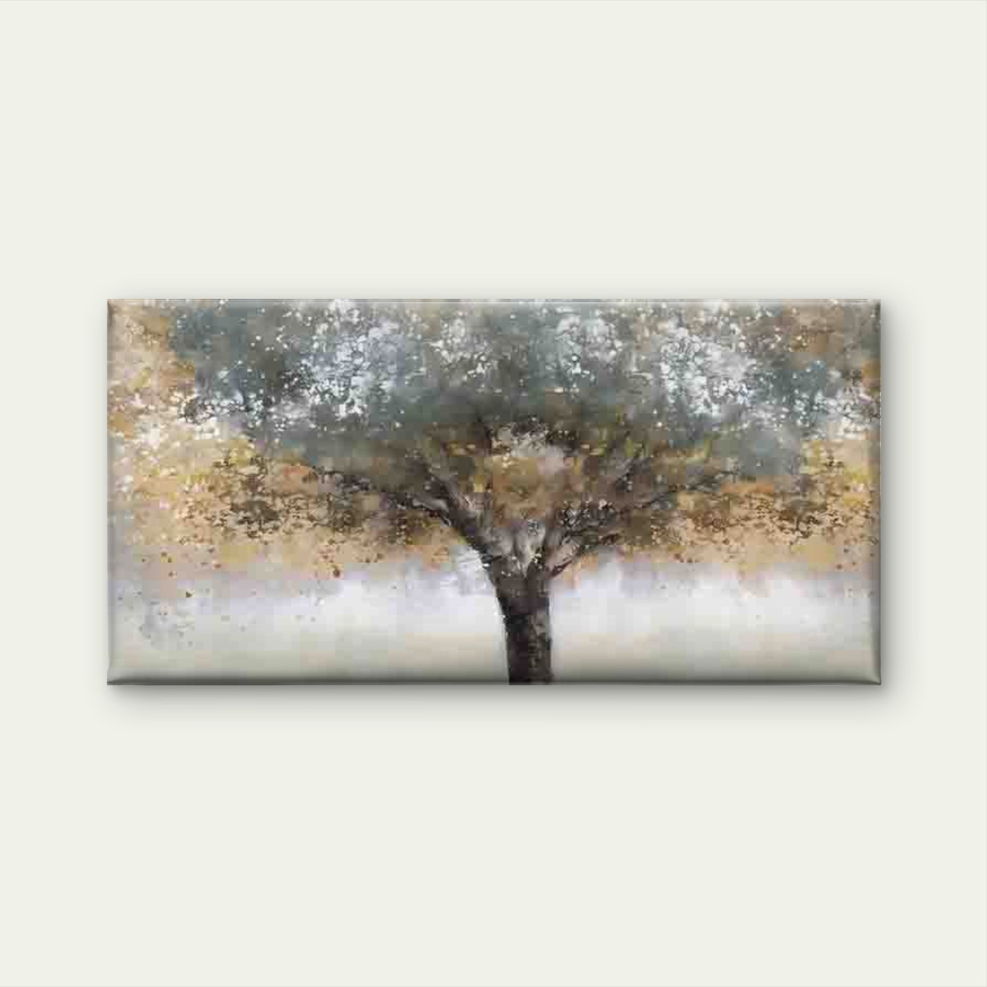 Abstract Autumn Tree Painting Wall Art Canvas Office Home Room Framed 120x60cm - Bella Home Decor