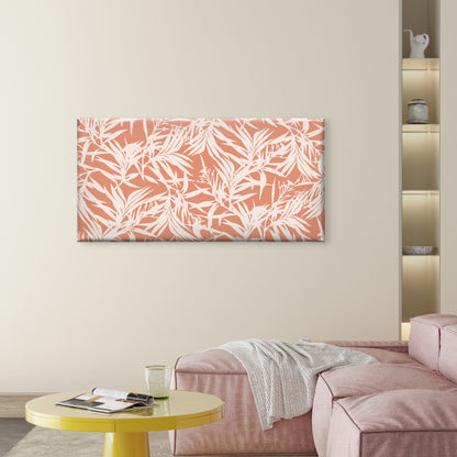 Modern Terracotta Jungle Tree Wall Art Canvas Office Home Room Framed 120x60cm