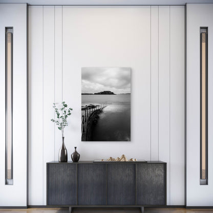 Seascape In Front of The Castle Metal Print Ready to Hang