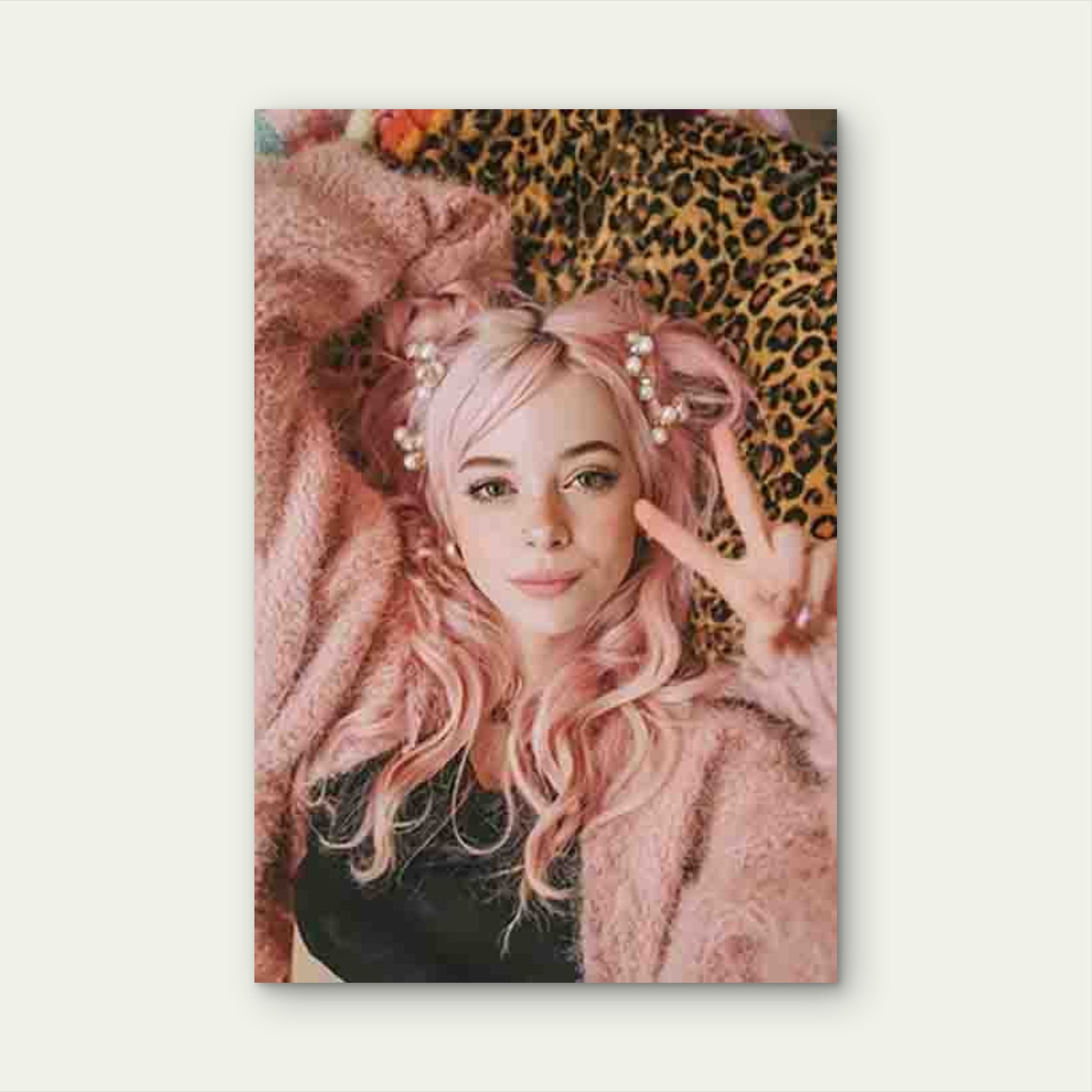 Cozy Vibes And Peace Signs Metal Print Ready to Hang - Bella Home Decor